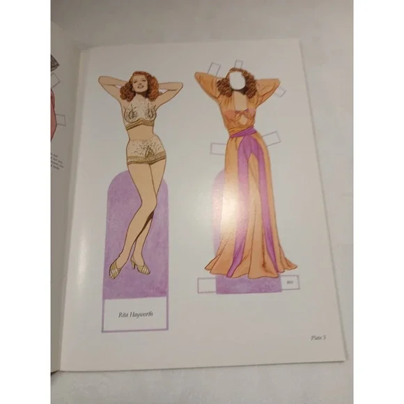 Paper Dolls Glamorous Stars Of‎ The Forties Paperback Tom Tierney - Picture 6 of 6